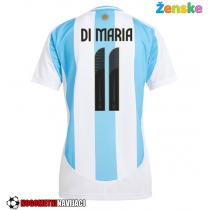 Ženske Nogometnih dresov Argentina Angel Di Maria #11 Domači Copa America 2024 Kratki rokavi